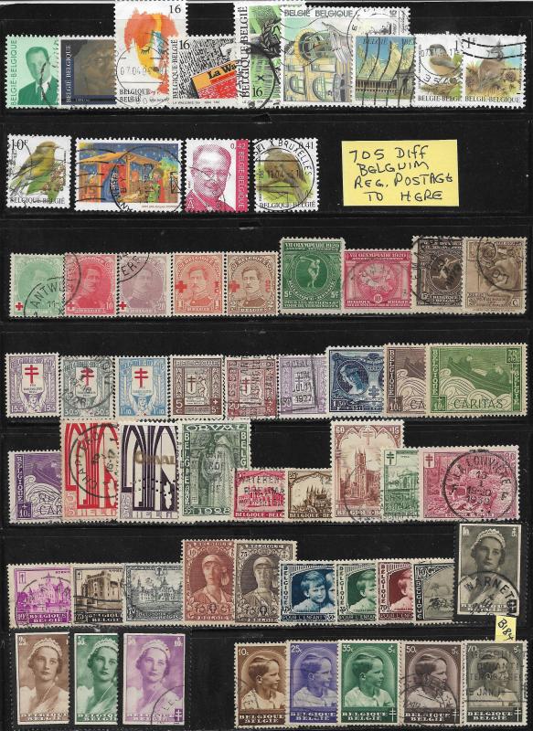 Belgium collection of 1326 DIFFERENT 2017 SCV $825.00 + -see descrip. -price cut