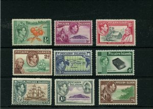 PITCAIRN ISLANDS #1 - #8 missing 6A  * mint hinged Cat Value $49 - stamps