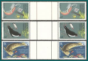 AAT 1973 Food Chain, gutter pairs, MNH L23-L34,SG23-SG34