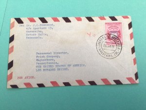 Venezuela 1958 Airmail to U. S. A  postal Cover Ref 64731