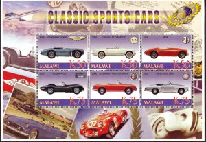 Malawi 2006 Classic Sport Cars ( I ) Sheet MNH