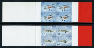 Iceland 935a-36a MNH, Airplane Cplt. Booklets from 2001.