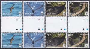 2016 Niuafo'ou 607-610x2+Tab WWF / Birds 20,00 €