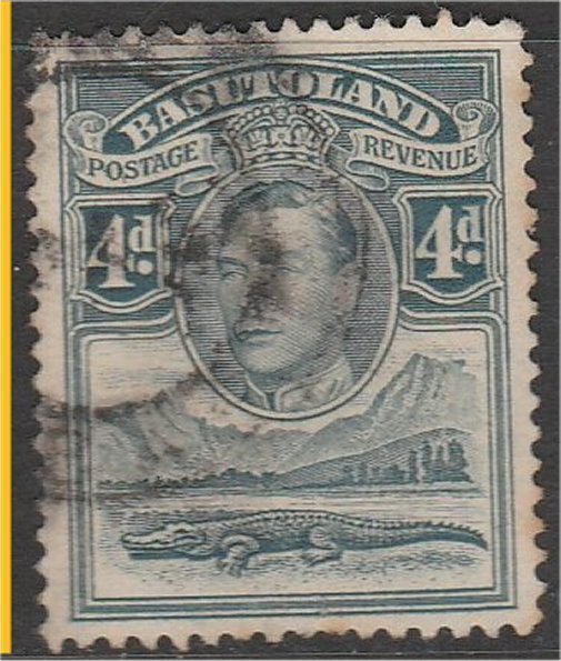 BASUTOLAND 1938, used 4p, George VI  Scott 23