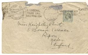 Perak 1930's Cover to UK