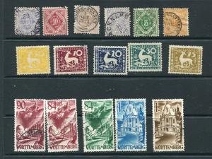 Germany Wurttemberg Accumulation 1906 and up mostly Used 5801