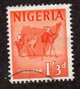 Nigeria 109 - Used - Camel Train / Map