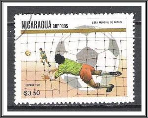 Nicaragua #1143 Soccer World Cup CTO NH
