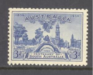 Australia Sc # 160 mint never hinged (BC)