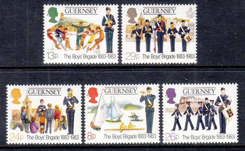 Guernsey 255-259 MNH VF