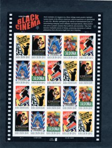 4336-3340 Black Cinema, MNH sheet/20 (#P1111)