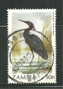 Zambia 380 Postally used Slaty Egret