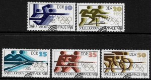 Germany: DDR #2691-5 Canceled Part Set - Summer Olympics