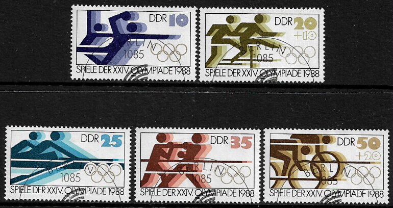 Germany: DDR #2691-5 Canceled Part Set - Summer Olympics