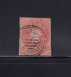 Chile Scott # 9B F-VF used neat cancel with nice color scv $ 100 ! see pic !