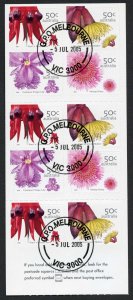 Australia SG2534c 2005 Wildflowers (1st series) Self Adhesive Pane of 10 Fine U