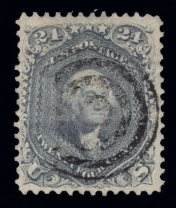 US STAMPS # 70b STEEL BLUE USED $900 LOT #31318