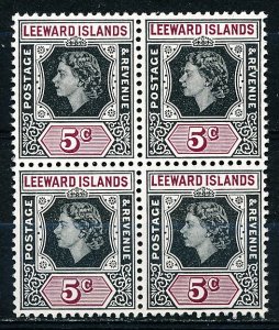 Leeward Islands #138 Block of 4 MNH