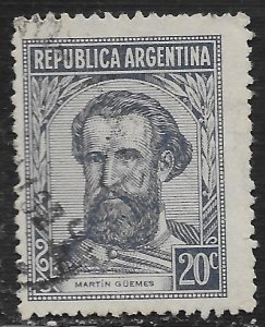 Argentina #439 20c Martin Guemes