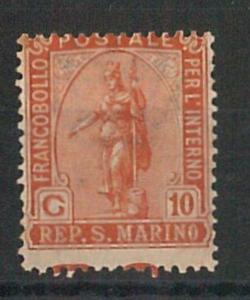 54096 - SAN MARINO - Postal History: Saxon 84 - MOVED LACE **-