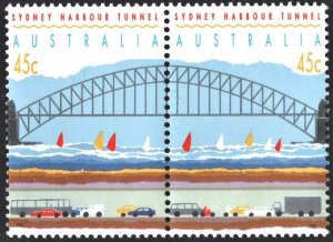 Australia SC#1296 45¢ Opening of Sydney Harbour Tunnel (1992) MNH