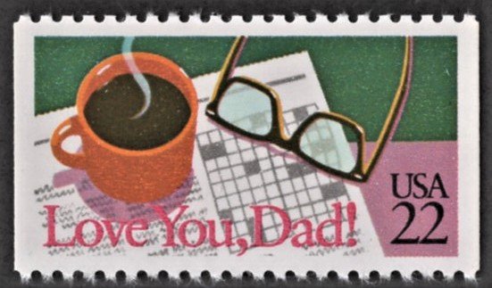 US 2270 MNH VF 22 Cent Love You, Dad! Booklet Single