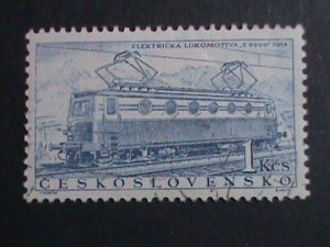 CZECHOSLOVAKIA STAMP  WORLD FAMOUS TRAINS  CTO  STAMPS SET VERY FINE