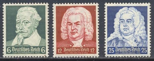 Germany Scott # 456 - 458 MNH