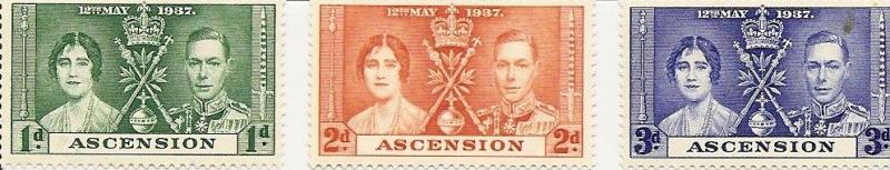 Ascension 37-39 MNH