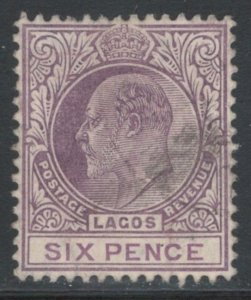 Lagos 1904 King Edward VII 6p Scott # 55a Used