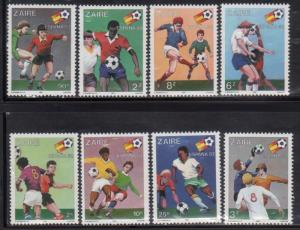 Zaire 1019-26 Soccer Mint NH