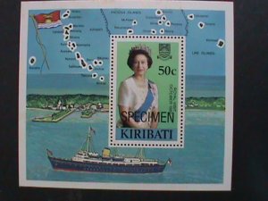 KIRIBATI-1982 -SPECIMENT SHEET-REMEMBER ALWAYS-QUEEN ELIZABETH II MNH-S/S VF