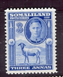 SOMALILAND; 1940s early GV IV issue Mint hinged 3a. value