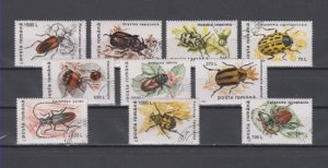 Romania, Scott cat. 4082-4091. Insects issue. Canceled.