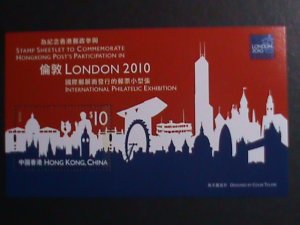 HONG KONG-2010 SC#1396 INTL.STAMPS EXHIBITION LONDON MNH -S/S-VERY FINE