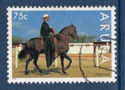 Aruba   #119  1995   used  interpasso horses 75c
