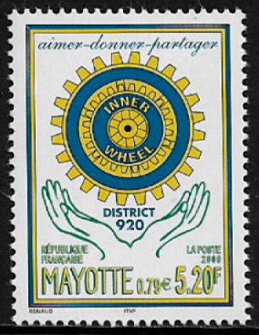 Mayotte #135 MNH Stamp - Rotary International