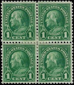 552 Mint,OG,HR... Block of 4... SCV $5.50