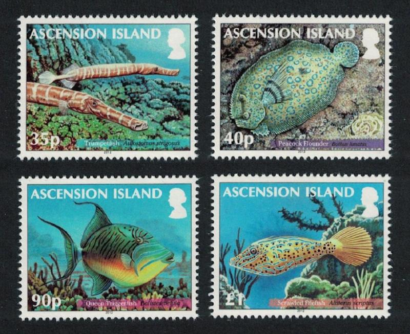 Ascension Reef Fish 2nd series 4v SG#1129-1132