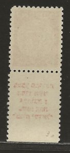 ISRAEL SC# 4 (BALE#4b) WITH TAB OF 50m, 5 LINES   FVF/MNH