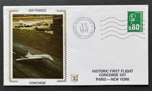 AtoZ. Concorde First Flights Set of 4 Scarce with Silk Cachets