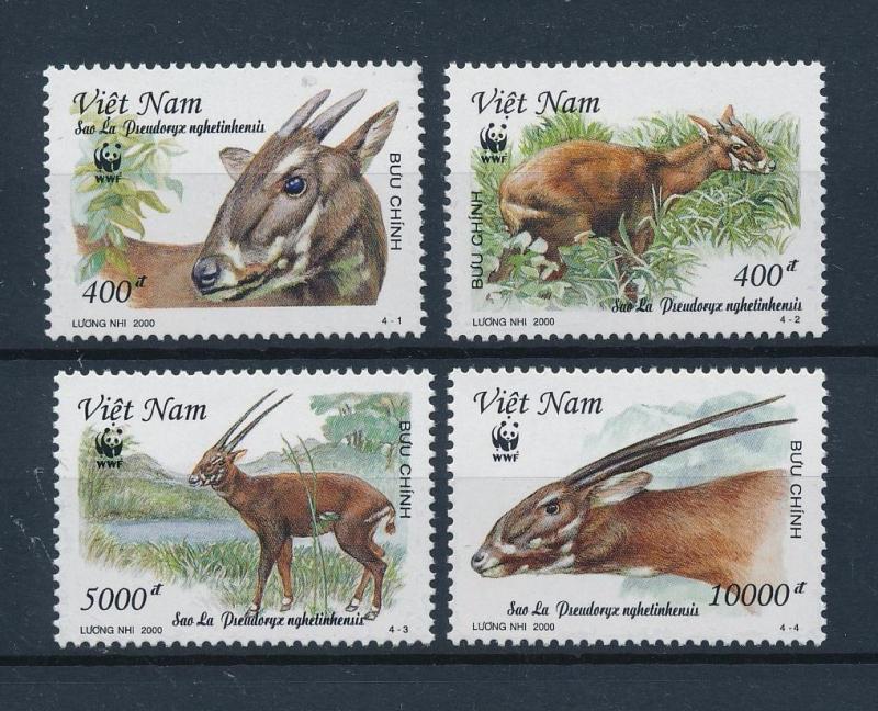 [53995] Vietnam 2000 Wild animals Mammals WWF Antelope MNH