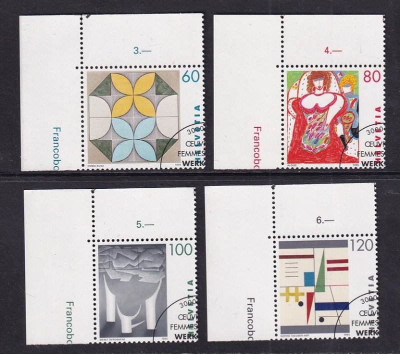 Switzerland   #934-937  cancelled  1993  Art