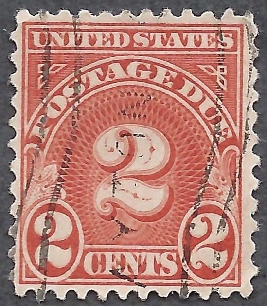 United States #J81 2¢ Postage Due (1931). Carmine. Perf. 11x10-1/2. Fine. Used.