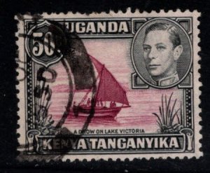 Kenya Uganda and Tanganyika KUT Scott 79 Used 50c Dhow sailboat stamp