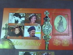 TRISTAN da CUNHA # 706-710-MINT/NH--COMPLETE SET + SOUVENIR-SHEET---QEII---2002