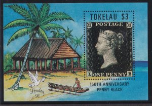 Tokelau #  171, Penny Black 150th Anniversary, Souvenir Sheet, NH, 1/2 Cat.