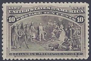 Scott #237 Mint LH OG VF