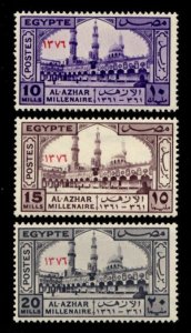 Egypt #395-397 MNH