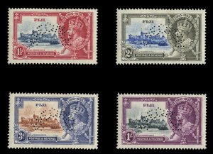 Fiji #110-113S (SG 242-245s) Cat£120, 1935 Silver Jubilee, set of four, perf...